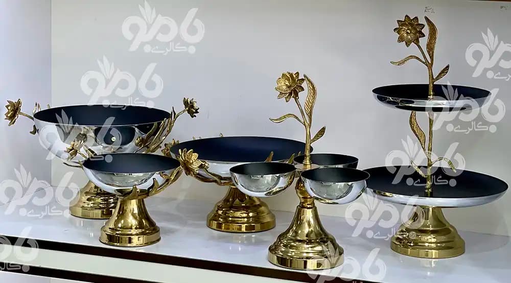 سرویس پذیرایی 5تکه فلزی نرگس 780/31