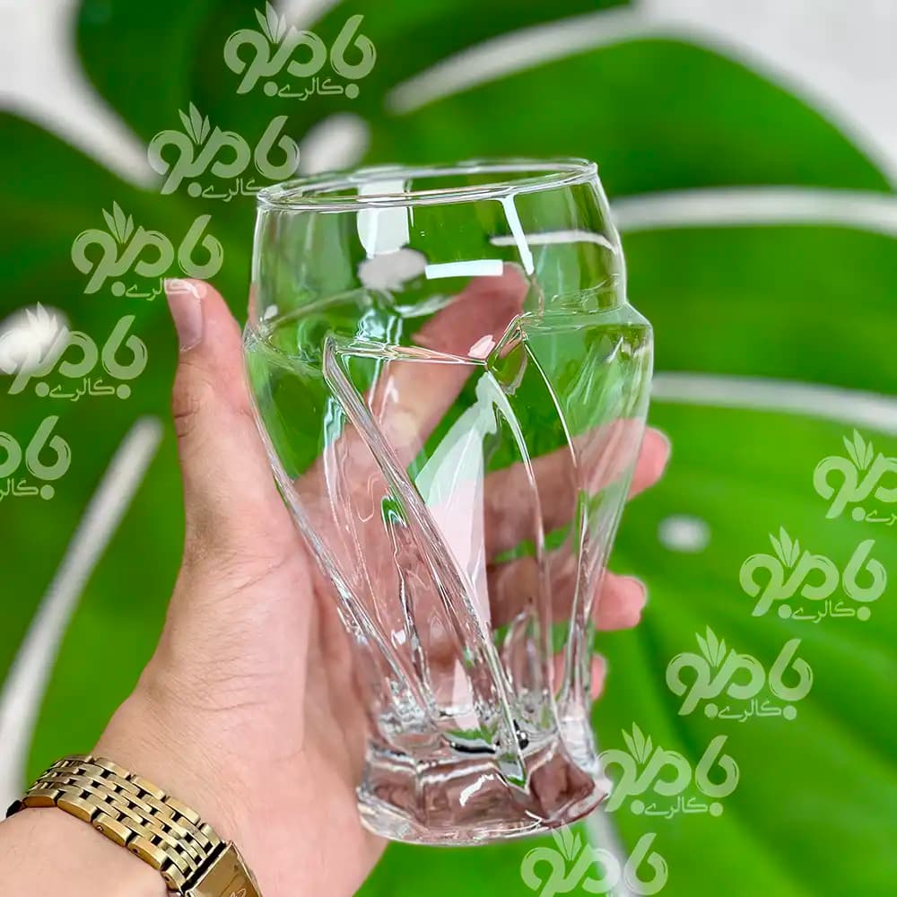 لیوان شیشه ای الینور لب ساده
