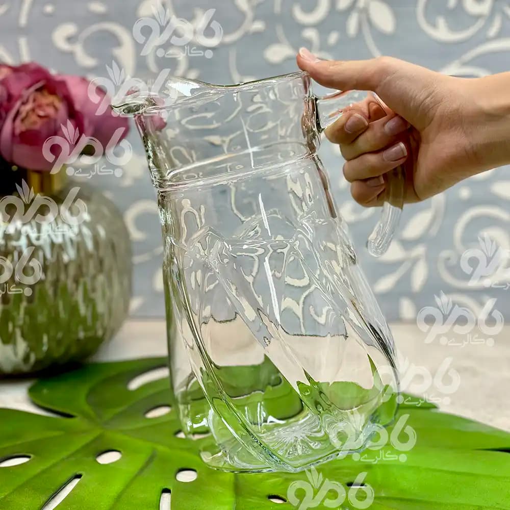 پارچ شیشه ای الینور لب ساده — تصویر ۲