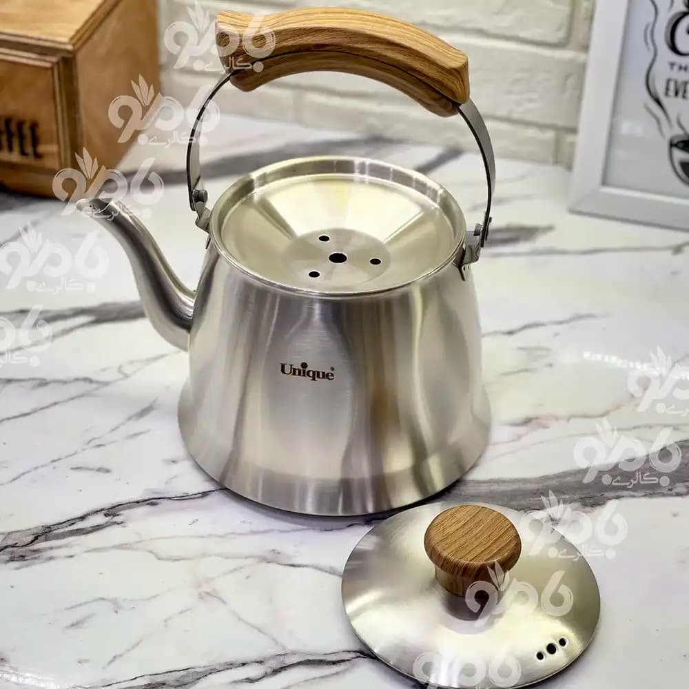 کتری استیل 2.5 لیتر لوله دار یونیک 7244 — تصویر ۲