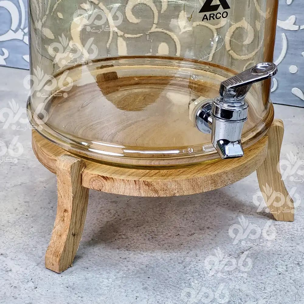 کلمن شربت چوب شیشه 1طبقه آرکو شامپاین — تصویر ۲