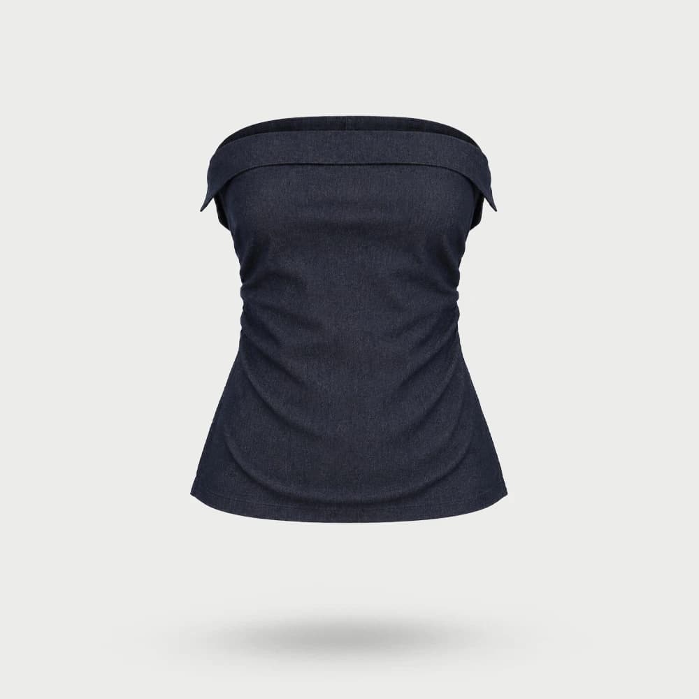 تاپ دکلته چين دار مدل T0012