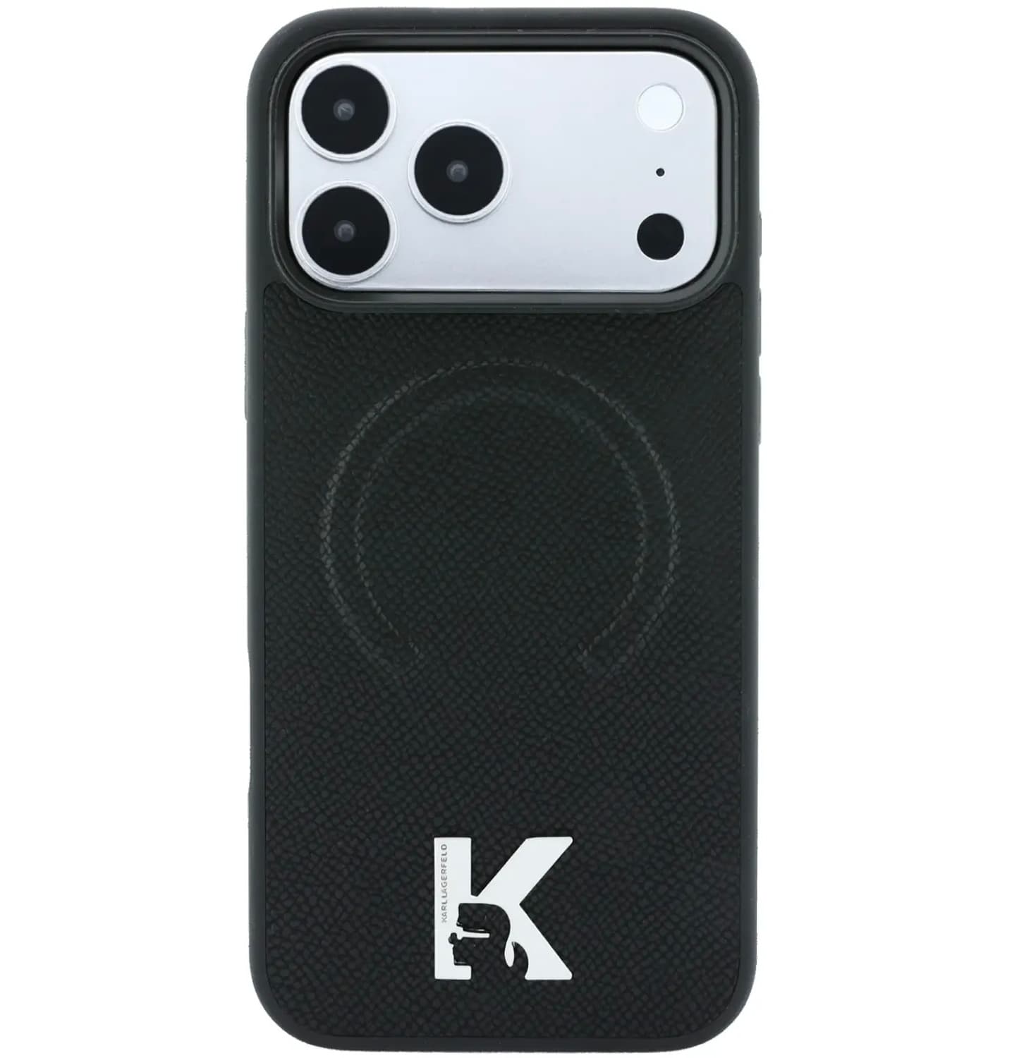 قاب کارل لاگرفلد Karl Lagerfeld Grained MagSafe , Embossed Ring & Kameo Logo — تصویر ۶