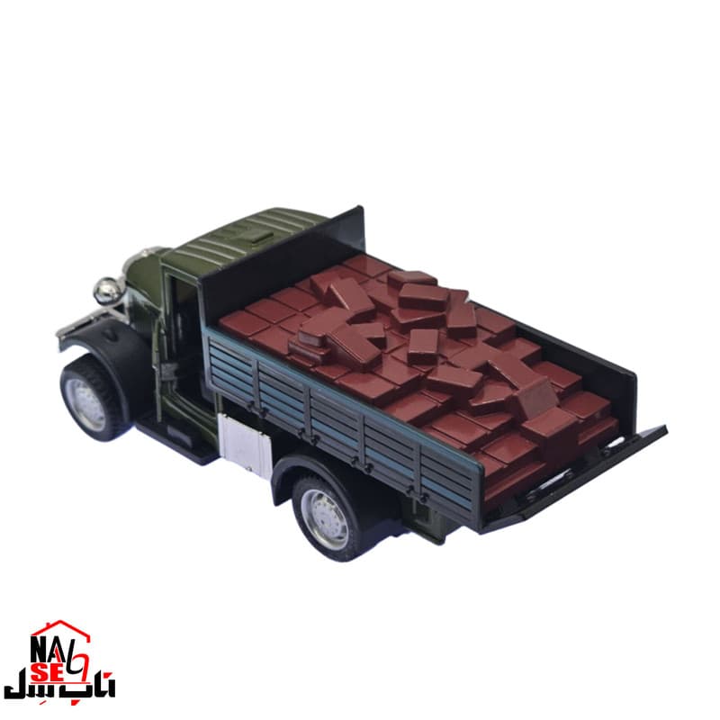 ماکت ماشین ناب سل مدل کامیون فلزی حمل آجر — تصویر ۴
