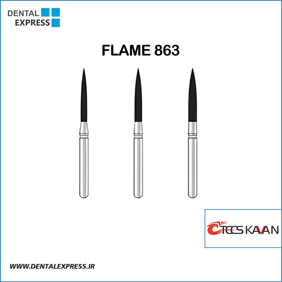 فرز الماسی توربین فلیم تیزکاوان کد 863 (شعله شمعی بلند FLAME)