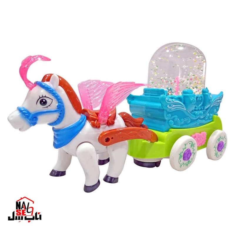 اسباب بازی ناب سل مدل کالسکه حباب دار موزیکال طرح Bubble Carriage with Horse — تصویر ۳