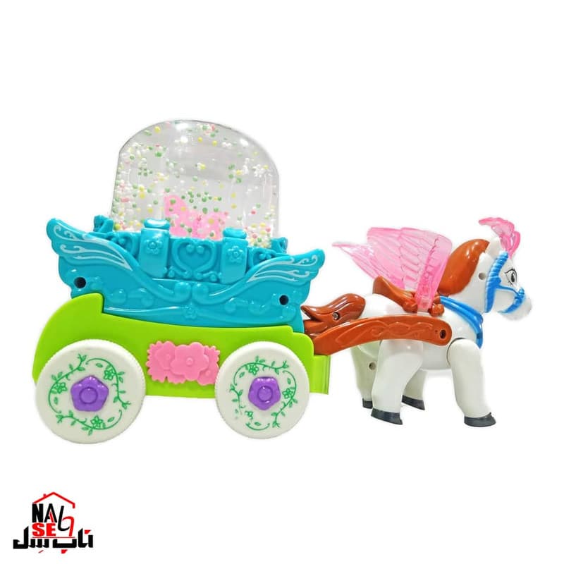 اسباب بازی ناب سل مدل کالسکه حباب دار موزیکال طرح Bubble Carriage with Horse — تصویر ۲