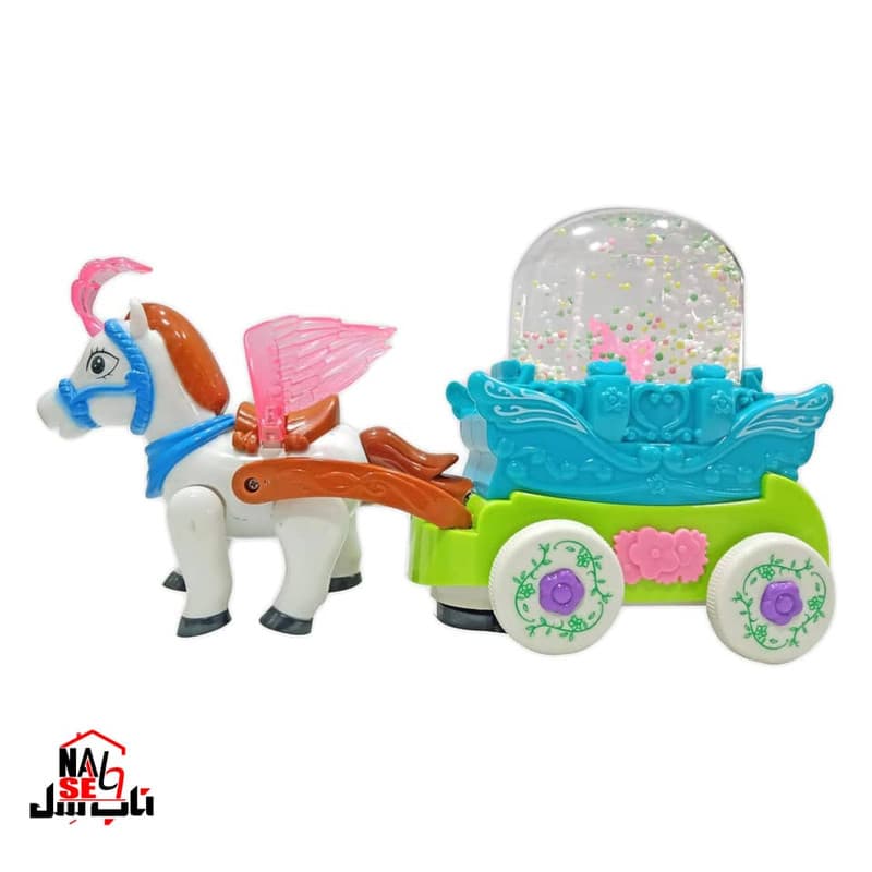اسباب بازی ناب سل مدل کالسکه حباب دار موزیکال طرح Bubble Carriage with Horse — تصویر ۵