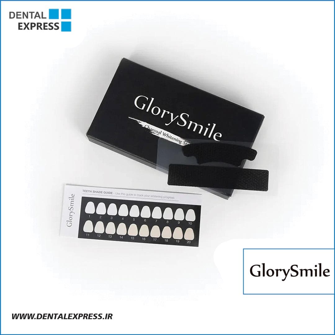 نوارهای سفید کننده دندان زغالی گلوری اسمایل – Glory Smile Charcoal Teeth Whitening Strips