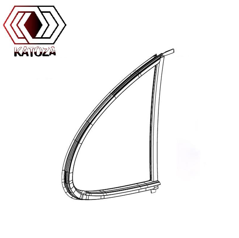 نوار سه گوش شیشه راست تیبا