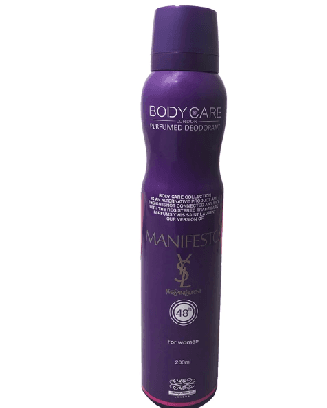 بادی کر اسپری بدن زنانه منیفستو (MANIFESTO model body deodorant spray 200 ml)