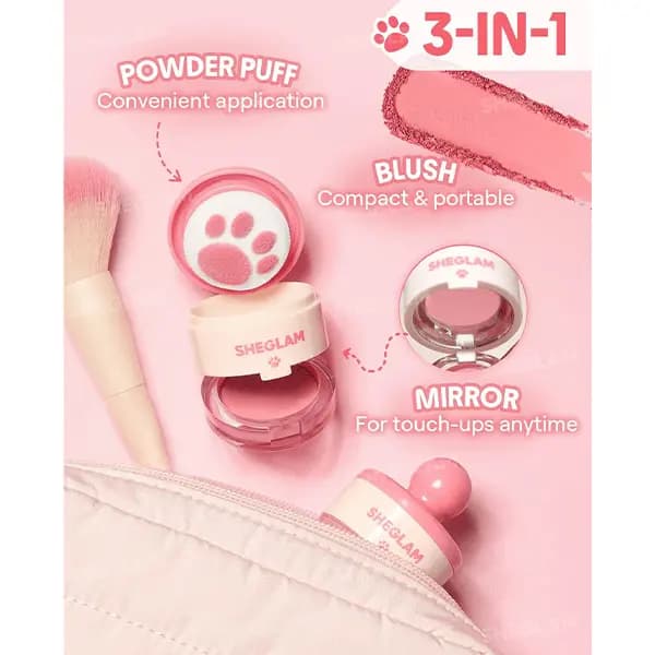 رژگونه استمپی پنجه گربه ای شیگلم Sheglam Cutie Paw Blush — تصویر ۲