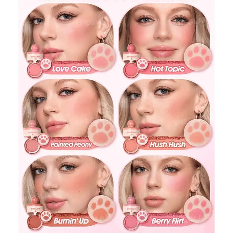 رژگونه استمپی پنجه گربه ای شیگلم Sheglam Cutie Paw Blush — تصویر ۳