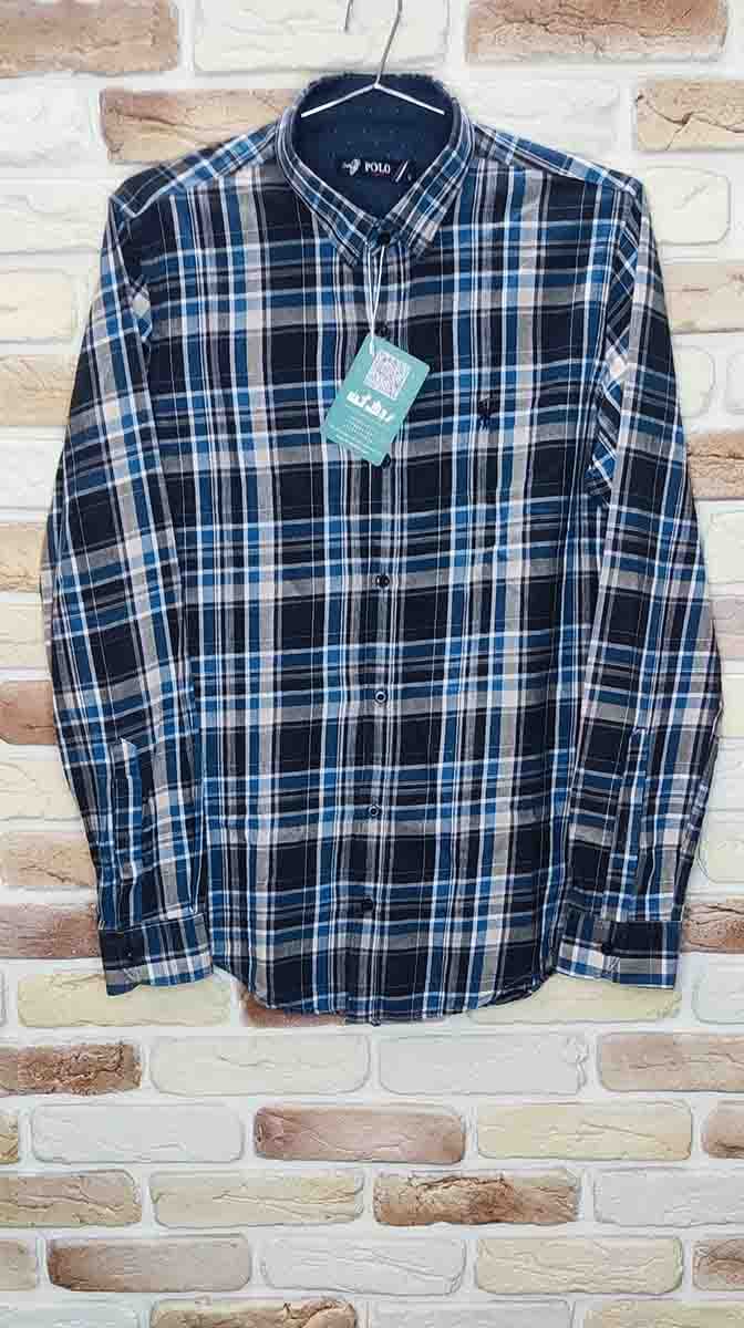 پیراهن چهارخانه Polo مردانه دست دوم