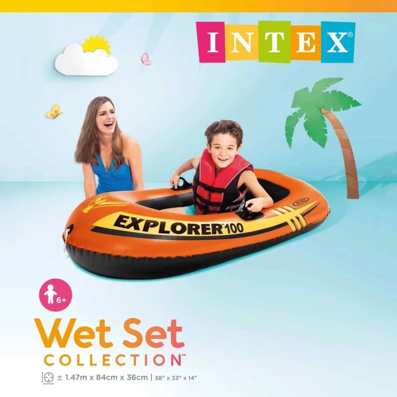 قایق بادی اینتکس مدل Explorer 100 — تصویر ۳
