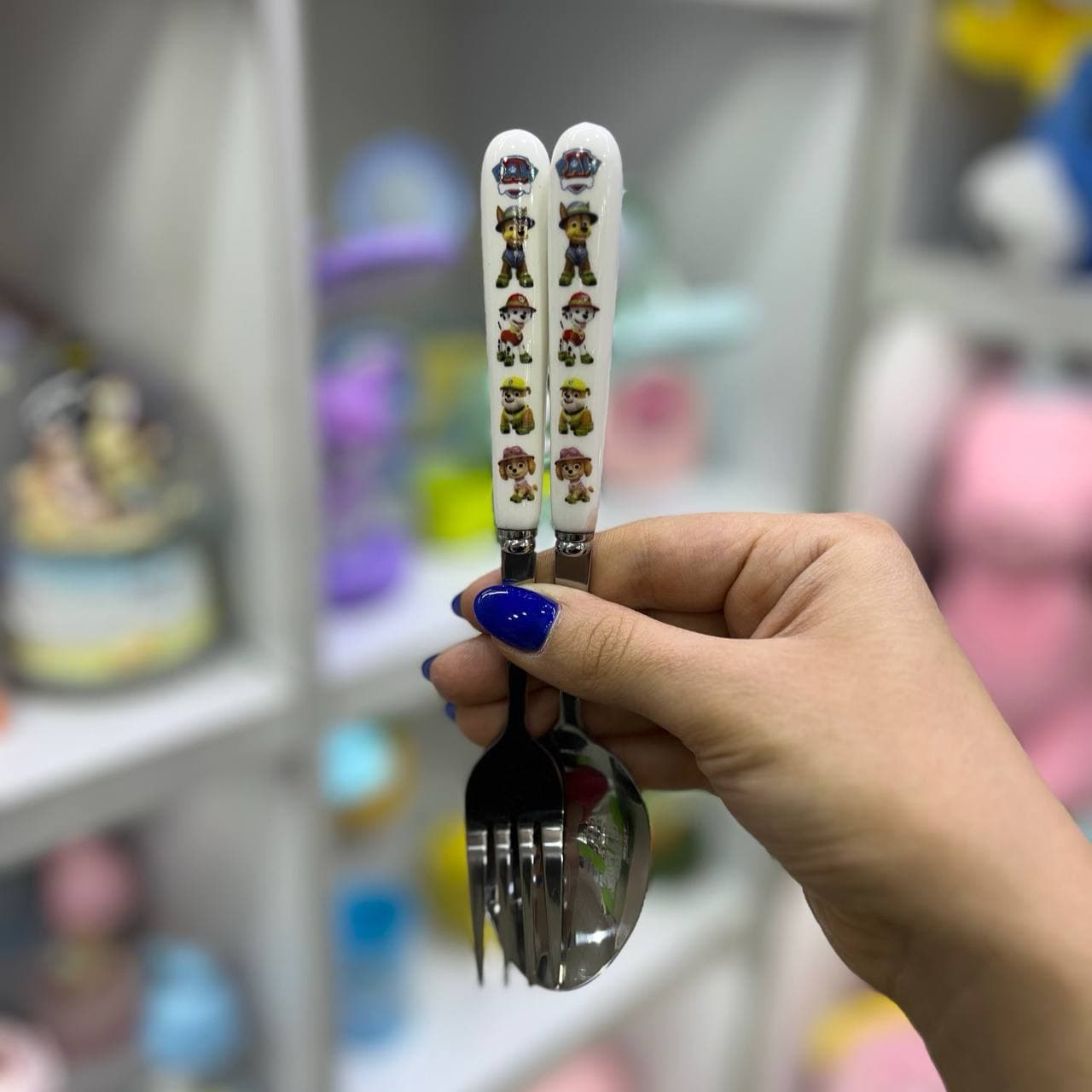 قاشق و چنگال سرامیکی سگ های نگهبان