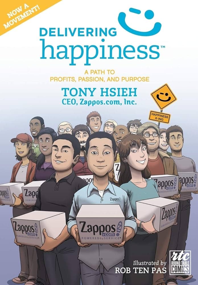کتاب Delivering Happiness: A Path to Profits, Passion, and (ارائه خوشبختی: مسیری به سوی سود، اشتیاق و…) نسخه انگلیسی PDF | تونی شی
