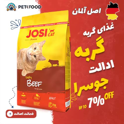 غذای خشک گربه جوسی کت با طعم گوشت (Josicat Tasty Beef)(گوشت گاو خوشمزه) 10 کیلوگرم