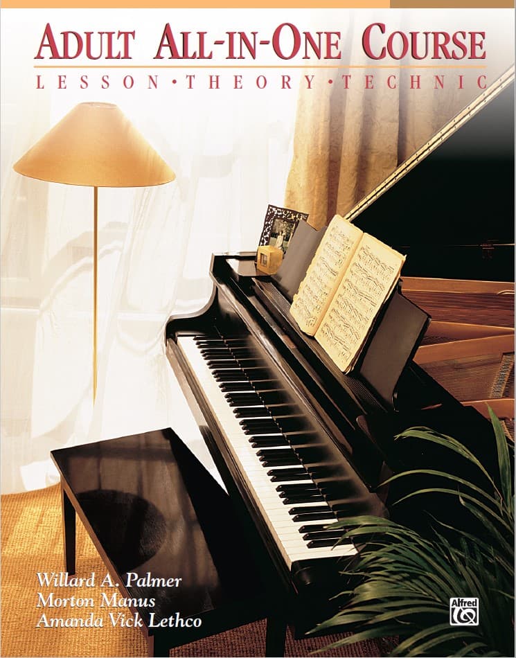 کتاب Alfred’s Basic Adult All-in-One Course, Book 1 Learn How to Play Piano with Lessons, Theory, and Solos (Alfred’s Basic Adult Piano Course)