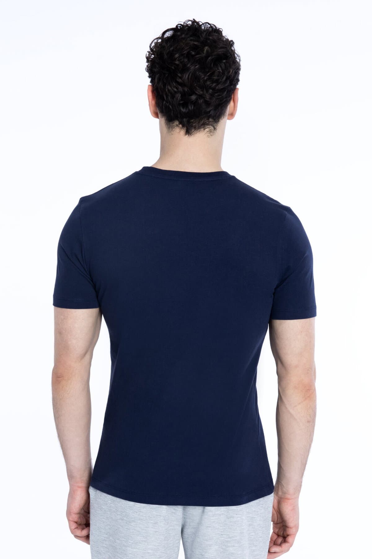تی شرت نیو بالانس مردانه آبی سرمه ای Regular/رگولار | New Balance TYC63B3A00E696F9EE0563D01 TR — تصویر ۳