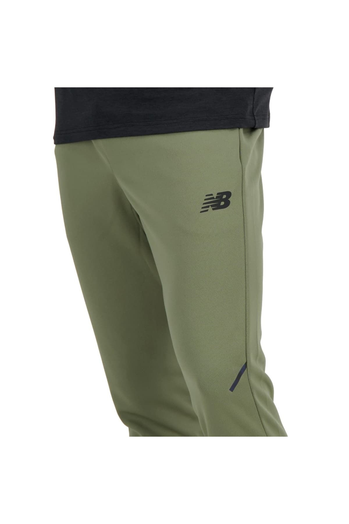 شلوار ورزشی نیو بالانس مردانه پلی استر سبز راسته Regular/رگولار فاق نرمال جاگر اسپرت | New Balance MP33091-DEK CN — تصویر ۳