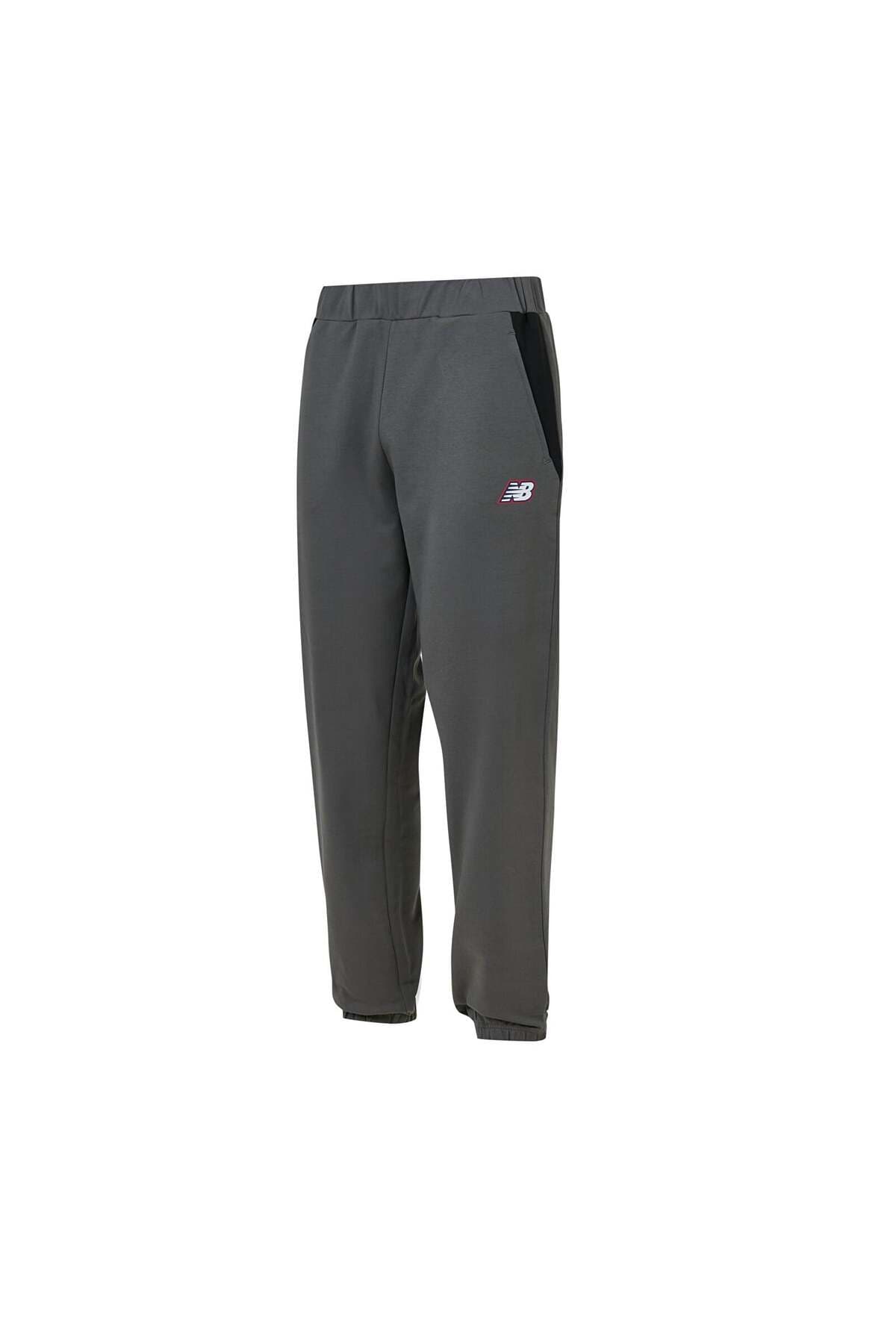 شلوار ورزشی نیو بالانس مردانه خاکستری راسته Regular/رگولار جاگر اسپرت | New Balance MNP1647 TR