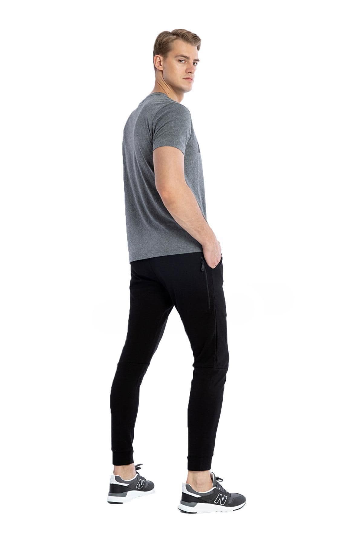 شلوار ورزشی نیو بالانس مردانه مشکی اسپرت راسته Regular/رگولار فاق نرمال جاگر اسپرت | New Balance TYC25BEBBC9F33BC10 TR — تصویر ۳