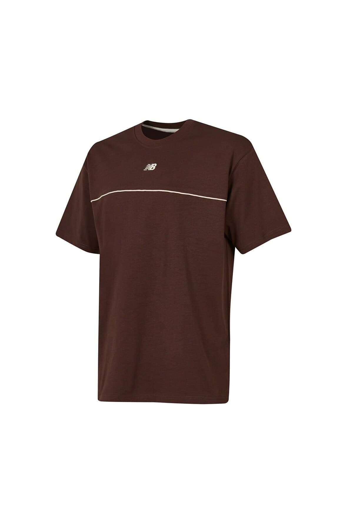 تی شرت ورزشی نیو بالانس مردانه قهوه ای راسته Daily/روزانه | New Balance MNT3608-EAS TR