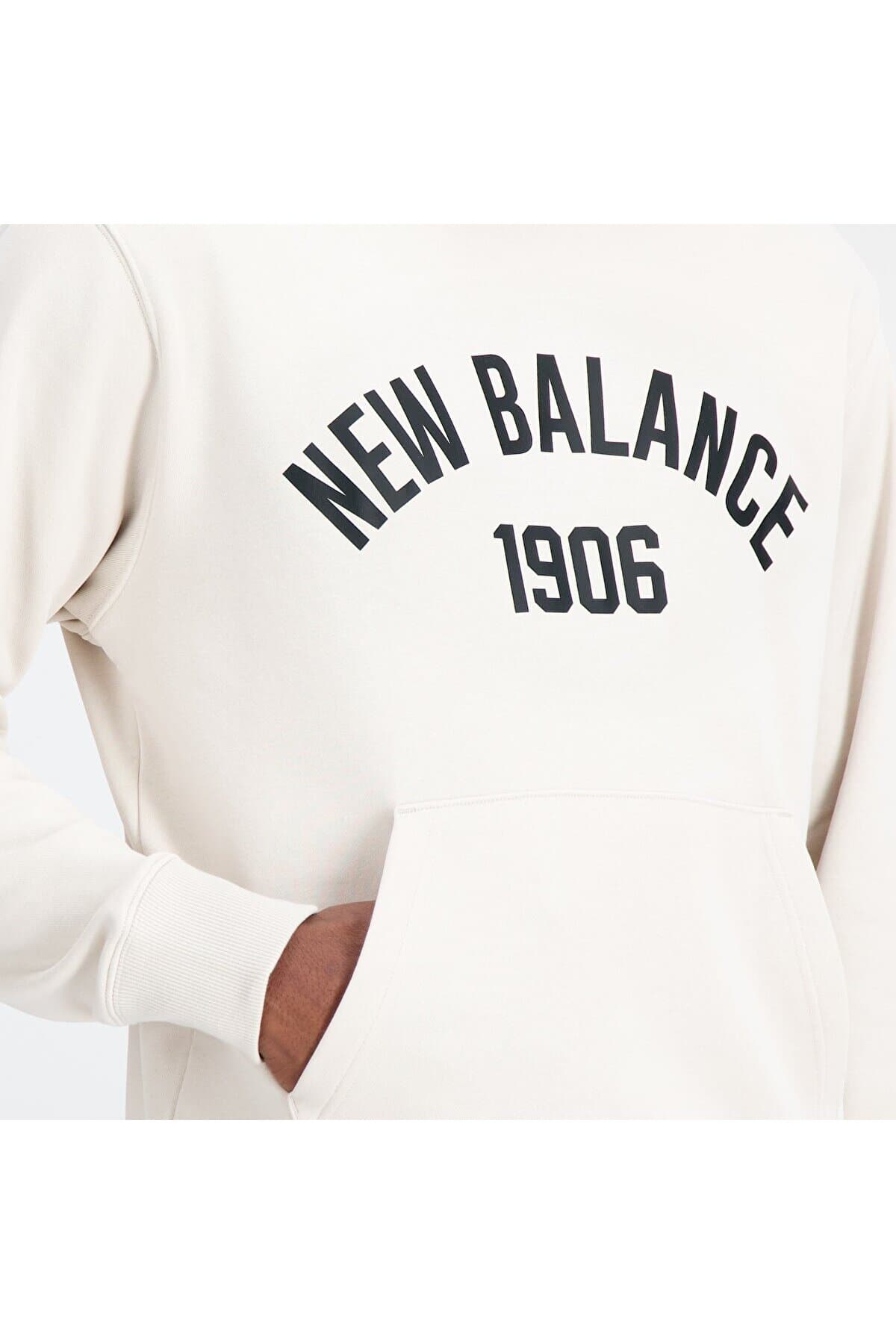 سویشرت نیو بالانس مردانه پارچه بژ اسپرت طرح دار Regular/رگولار Regular/رگولار اسپرت | New Balance MNH1406-MBM TR — تصویر ۵