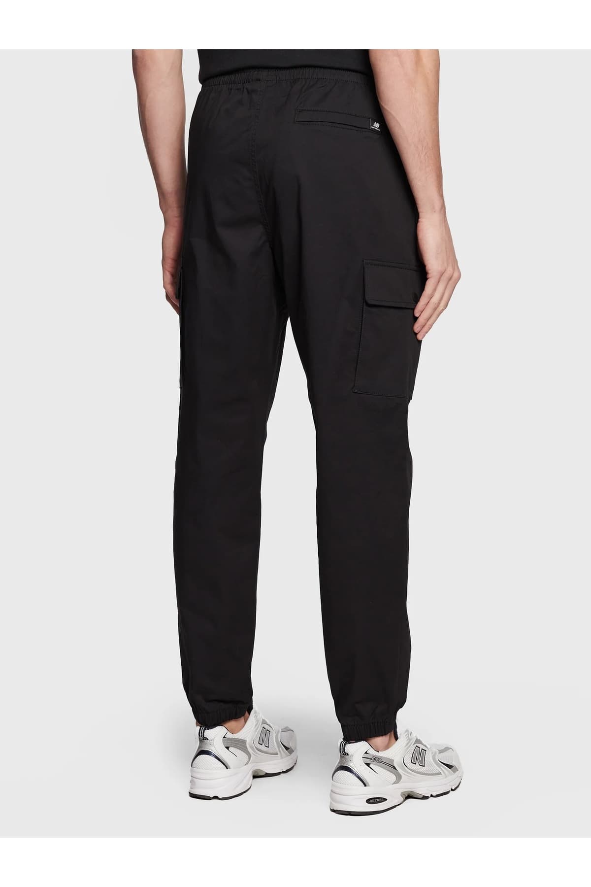 شلوار نیو بالانس مردانه پنبه ای مشکی راسته فاق نرمال Regular/رگولار کژوال/روزمره | New Balance MP13501-BK-1 VN — تصویر ۲
