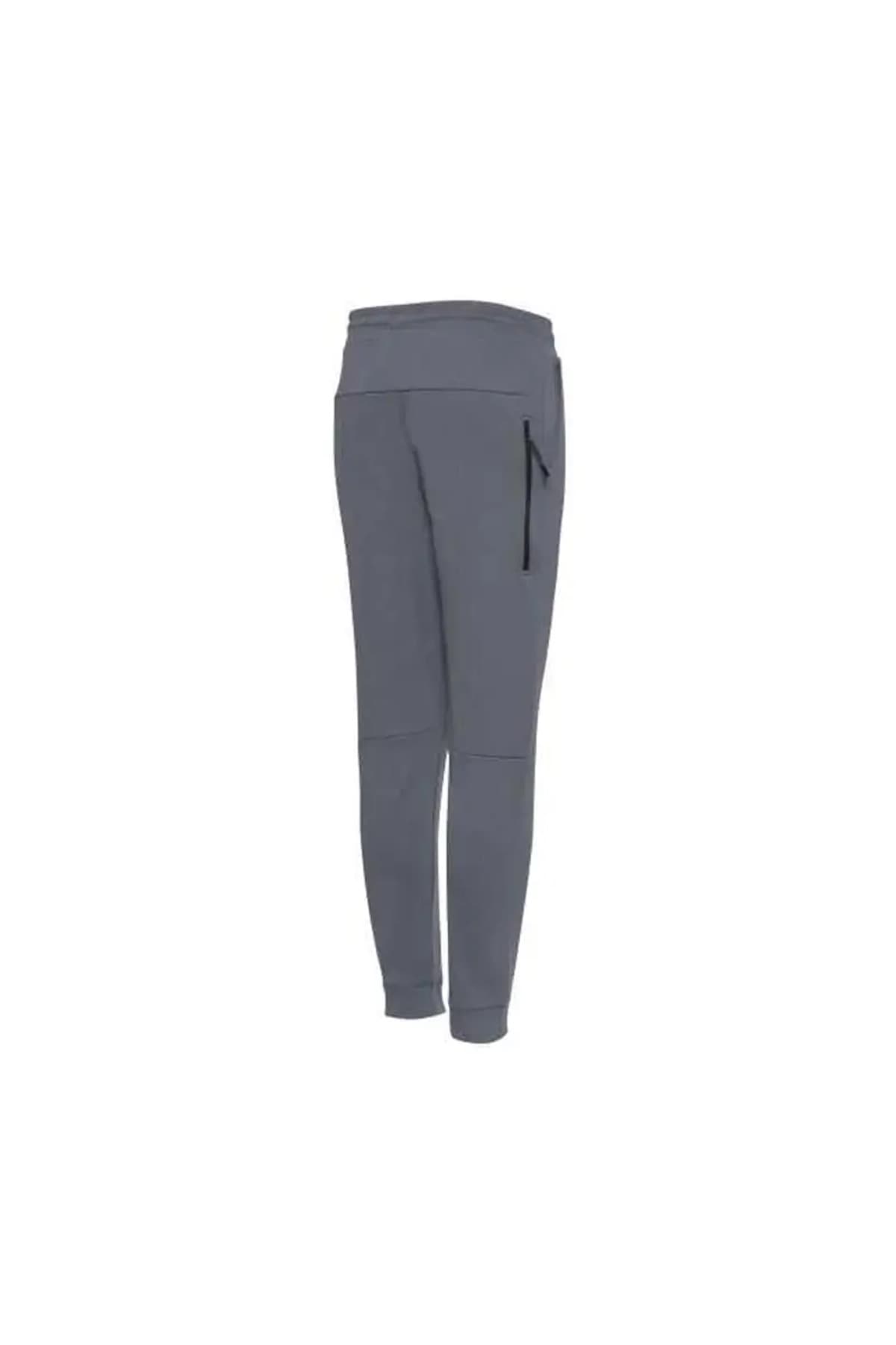 شلوار ورزشی نیو بالانس مردانه پنبه ای خاکستری Authentic راسته Regular/رگولار فاق نرمال بیسیک اسپرت | New Balance TYC00297109500 TR — تصویر ۴