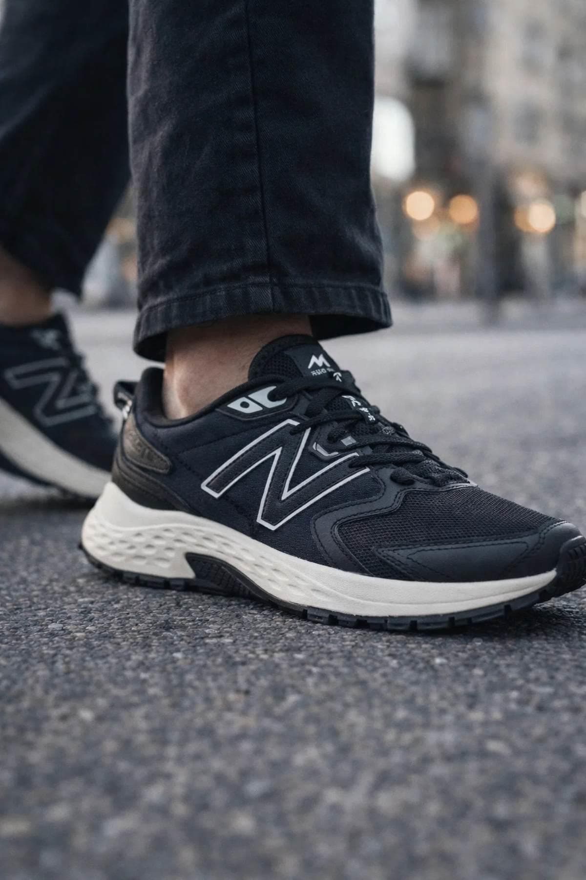 کفش اسنیکر نیو بالانس زنانه مشکی بیسیک راسته کژوال/روزمره | New Balance ML408GS TR