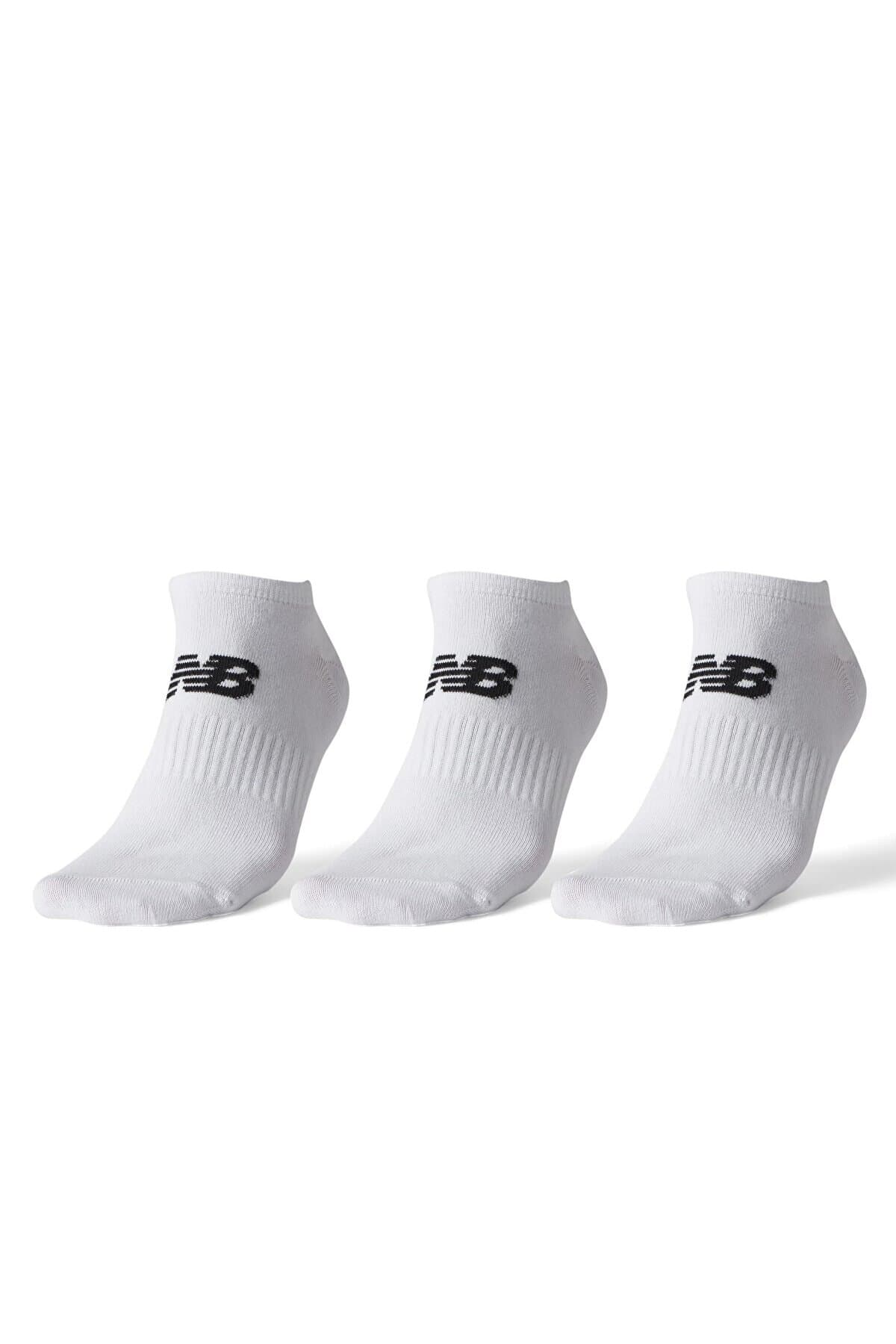 جوراب نیو بالانس زنانه پنبه ای سفید مردانه زنانه طرح دار آستین کوتاه اسپرت | New Balance SOA02-WT TR