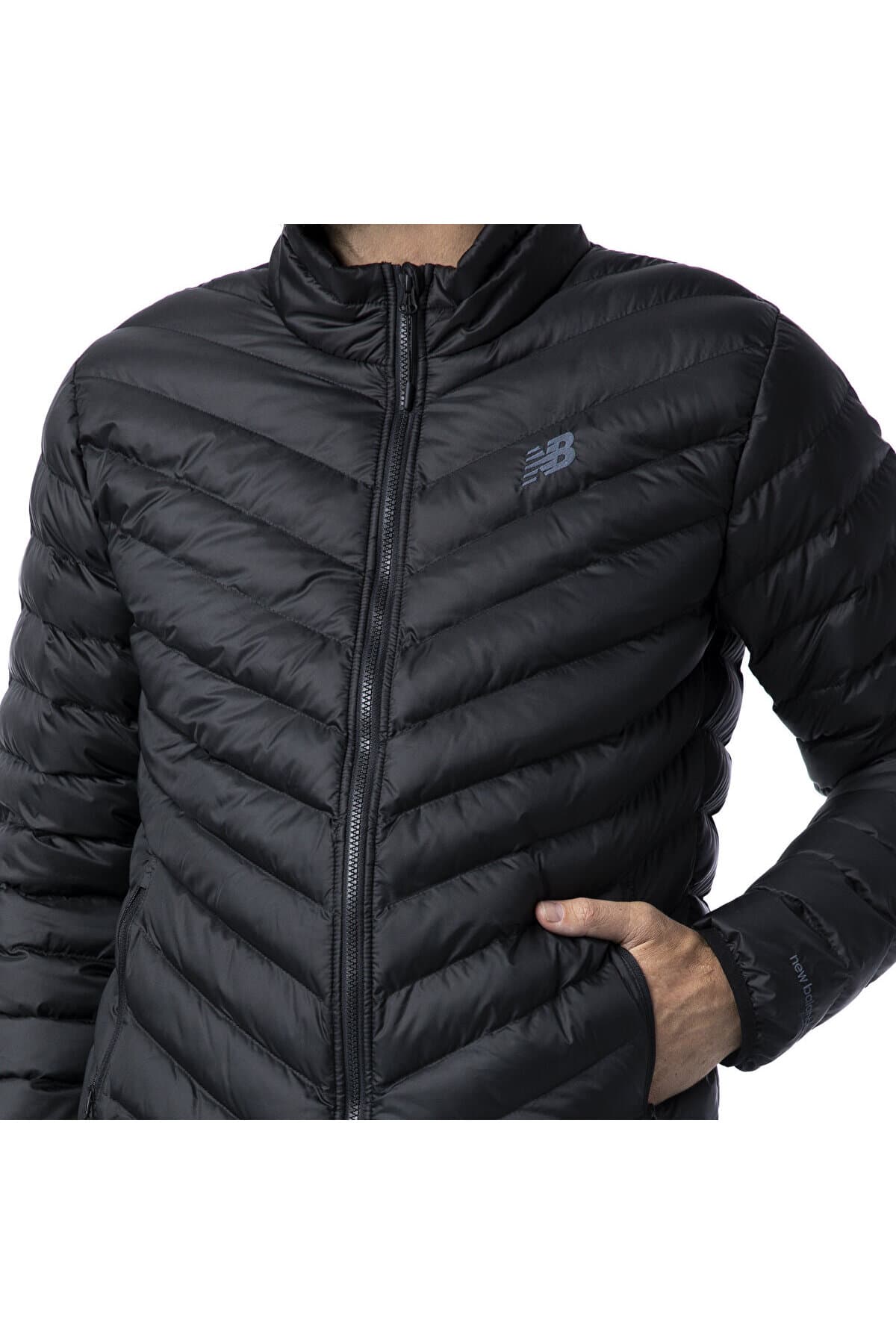 کاپشن اسپرت نیو بالانس مردانه پارچه مشکی اسپرت راسته Regular/رگولار بیسیک اسپرت | New Balance TYC00551935368 TR — تصویر ۴
