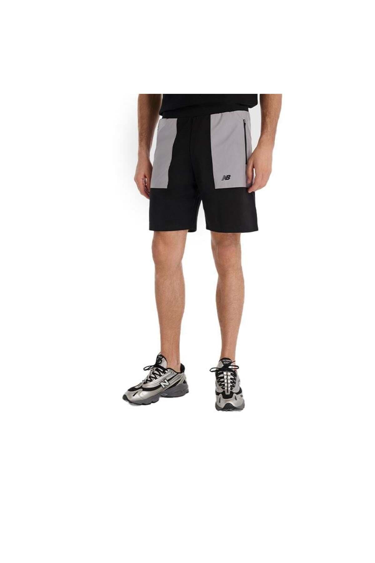 شورت ورزشی نیو بالانس مردانه پلی استر مشکی راسته Regular/رگولار Regular/رگولار اسپرت | New Balance 107346 TR