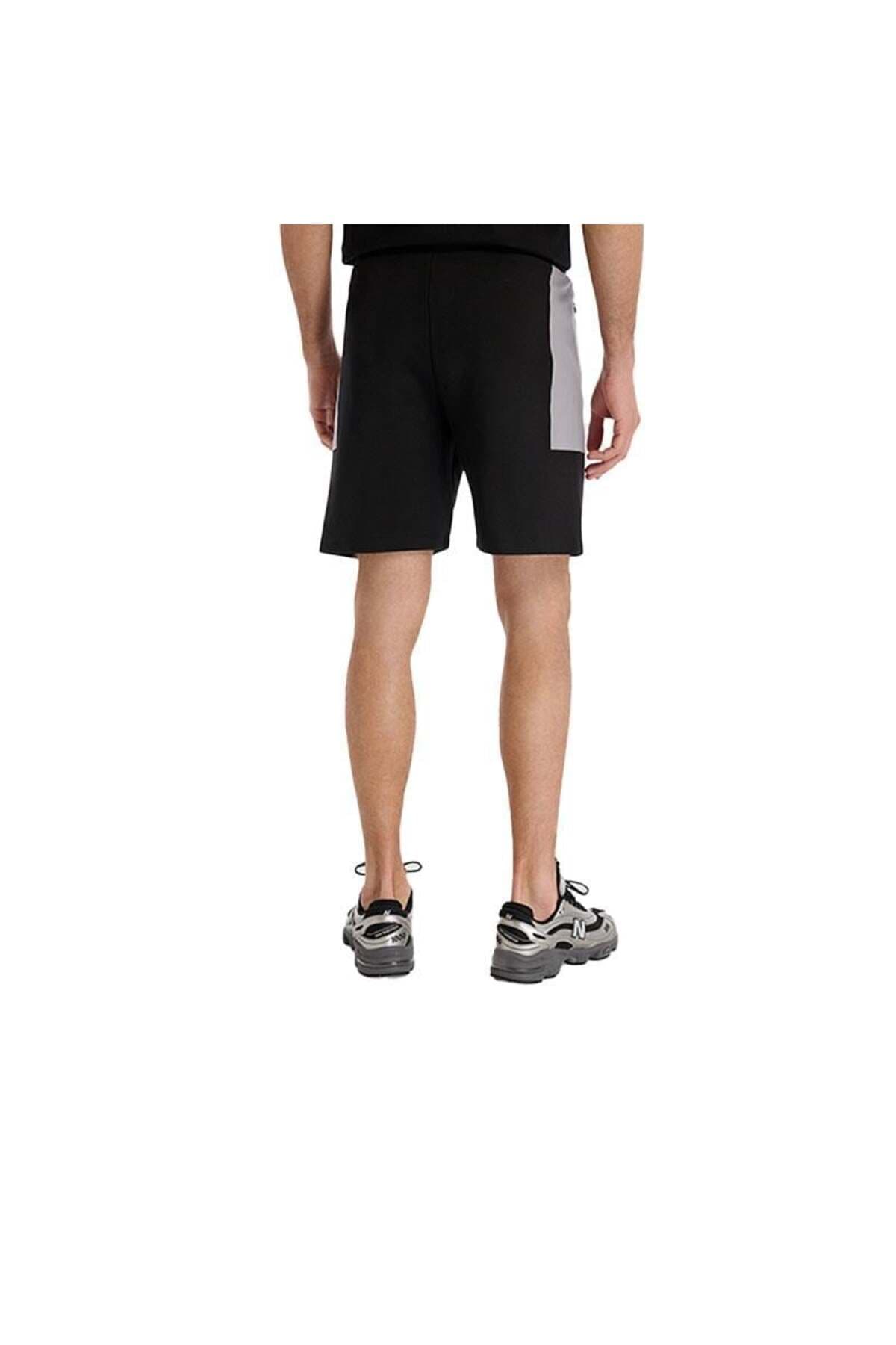شورت ورزشی نیو بالانس مردانه پلی استر مشکی راسته Regular/رگولار Regular/رگولار اسپرت | New Balance 107346 TR — تصویر ۲