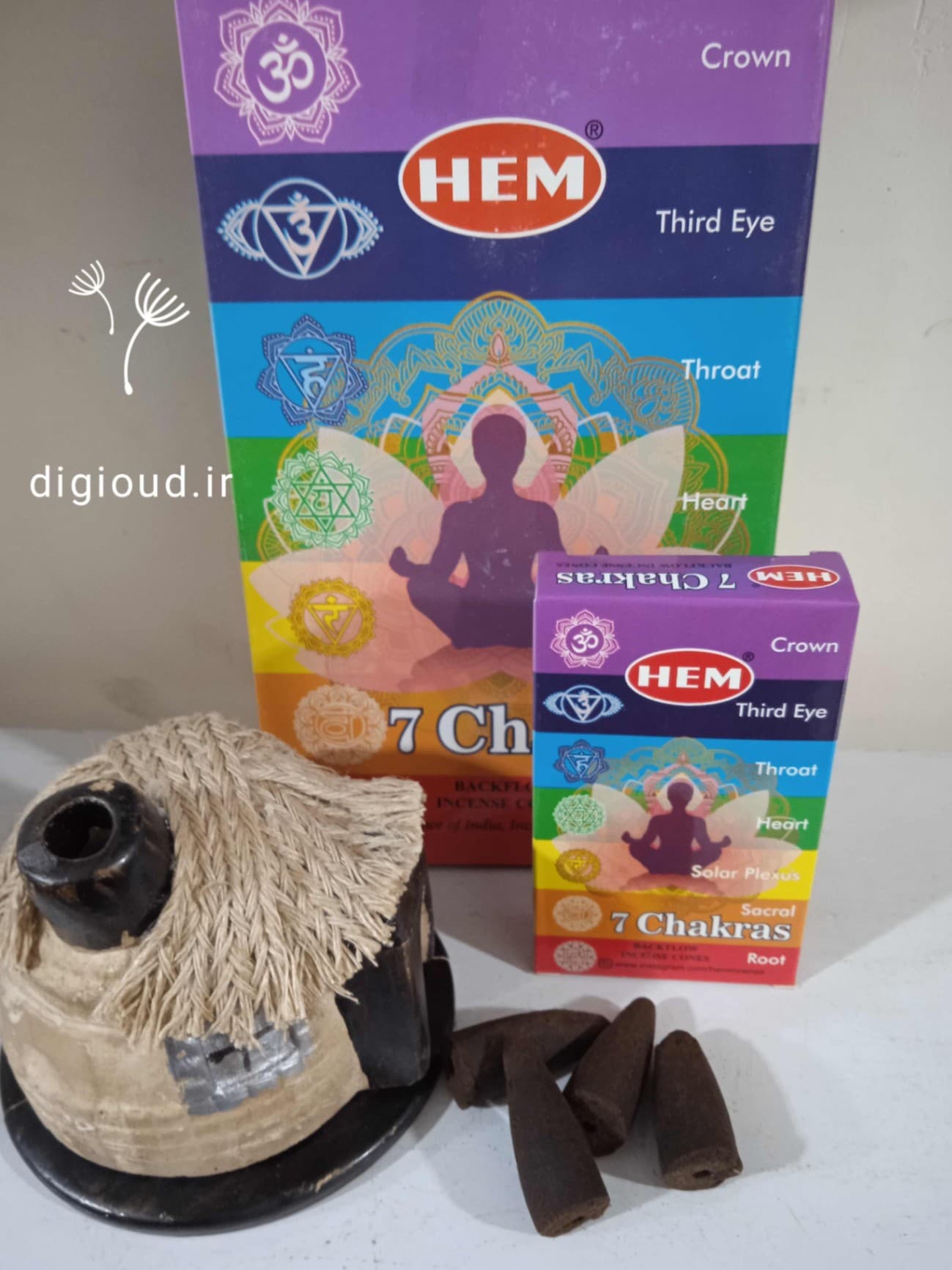 عود آبشاری سون چاکرا (Chakras 7) HEM