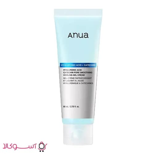 ژل کرم خنک کننده و آبرسان آنوا مدل Hyaluronic Acid حجم 80 میل