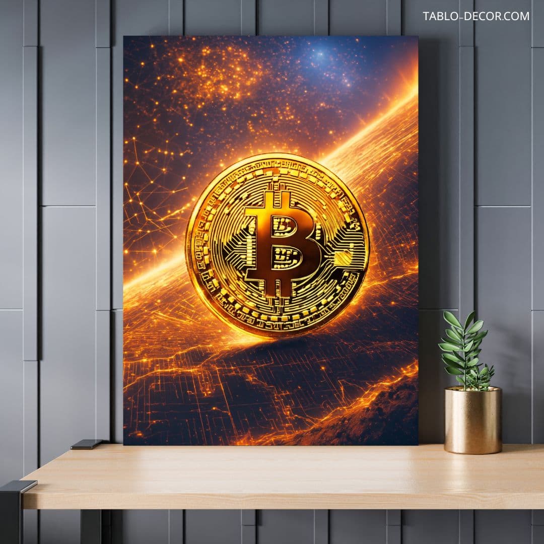 تابلو بیت کوین خاص و متفاوت Bitcoin is special and different.