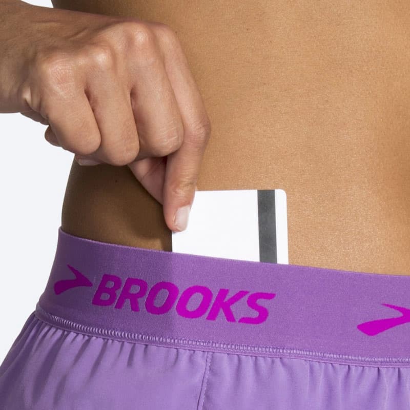 شورت ورزشی زنانه بروکس”Brooks chaser 3 یاسی — تصویر ۳