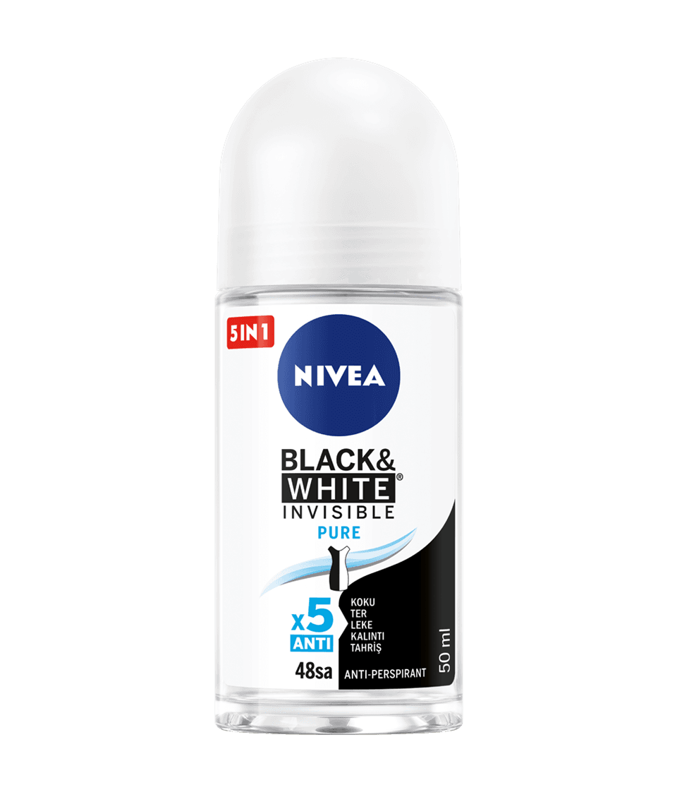 مام رول زنانه نیوا مدل بلک اند وایت BLACK & WHITE PUREحجم 50 میل