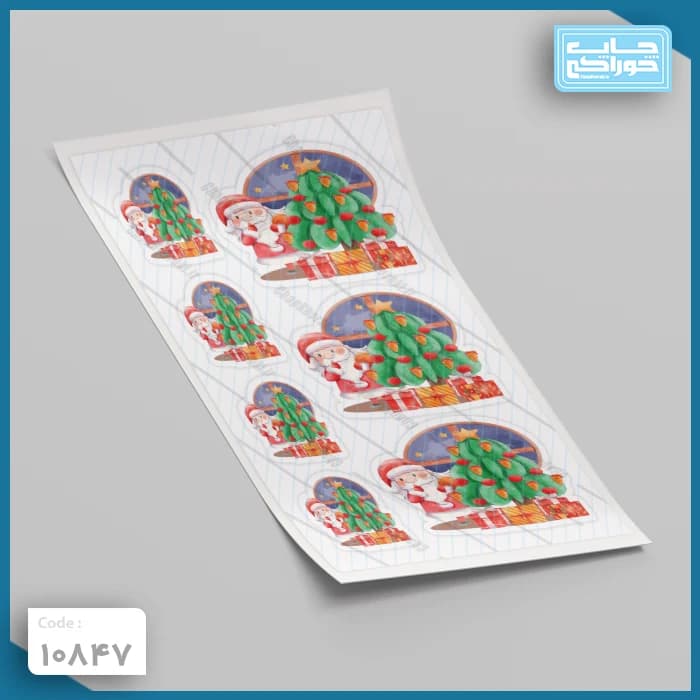 چاپ خوراکی کریسمس کد 10847