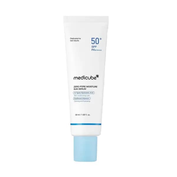 سرم ضد آفتاب آبرسان و کنترل منافذ مدیکوب Medicube Zero Pore Moisture Sun Serum SPF50+ PA++++ 50ml