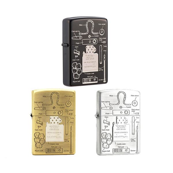 فندک زیپو کاستوم | ZIPPO ANATOMY 2BK ANT — تصویر ۲