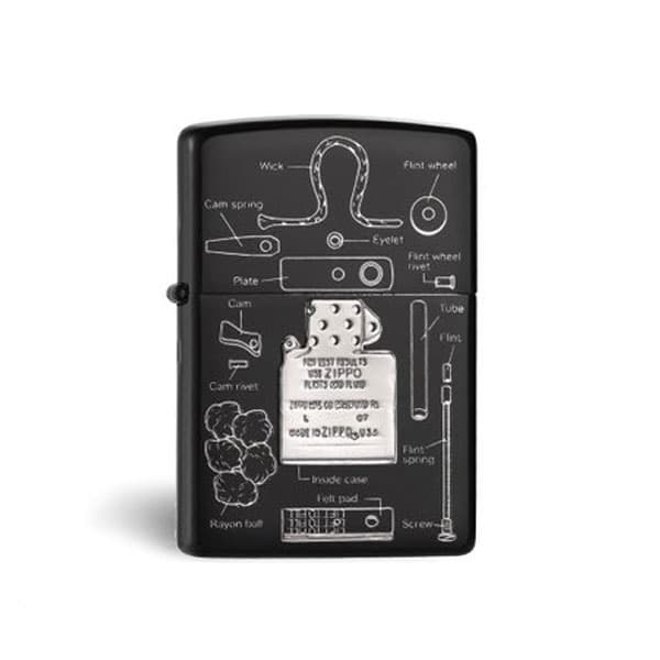 فندک زیپو کاستوم | ZIPPO ANATOMY 2BK ANT