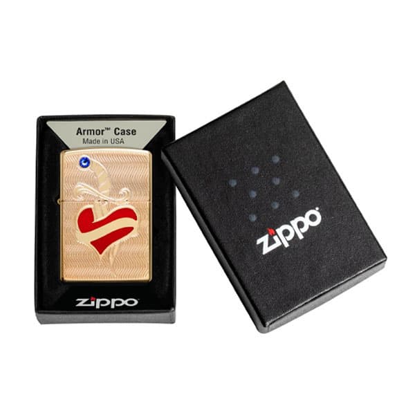 فندک زیپو اصل 49303 | Zippo Heart and Sword Design — تصویر ۳