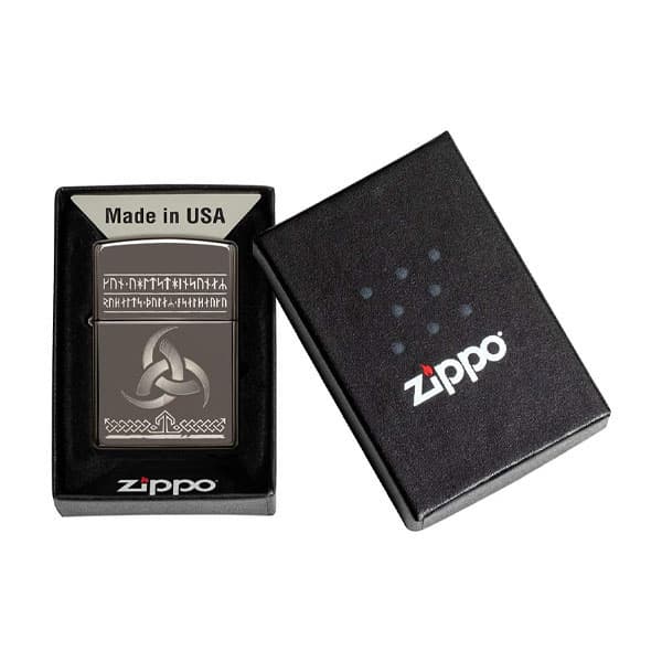 فندک زیپو اصل 49302 | Zippo Odin Design — تصویر ۳
