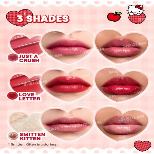 رژلب آبرسان لطیف و فوق‌العاده خوشرنگ هلوکیتی شیگلمSheglam — تصویر ۴