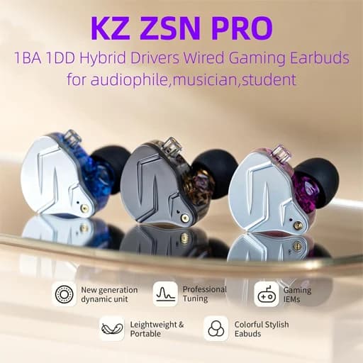 هندزفری کی زد ZSN Pro — تصویر ۲