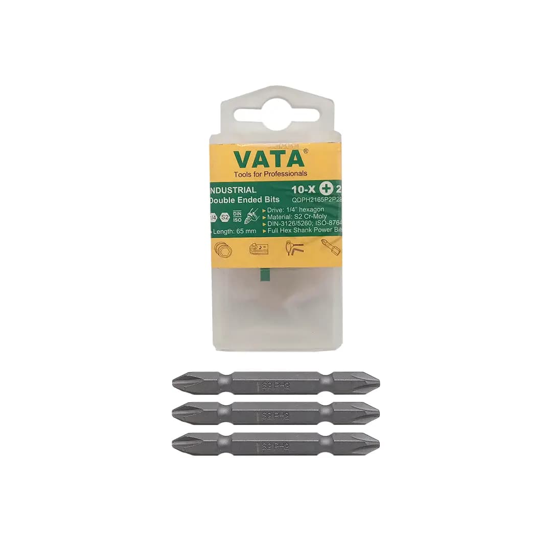 نوک پیچ گوشتی دو سر چهارسو ۶.۵ سانت واتا VATA — تصویر ۲